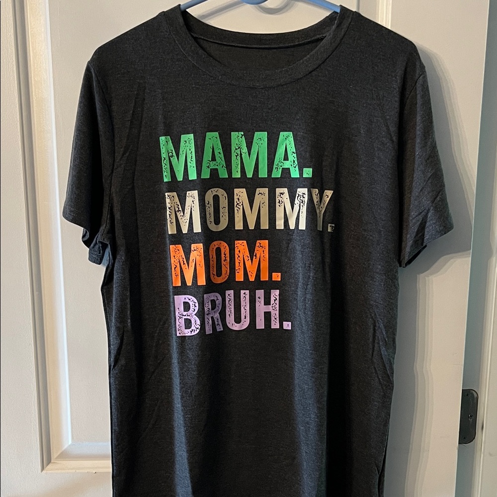 Graphic Kids T-Shirt - Black with Multicolor Text